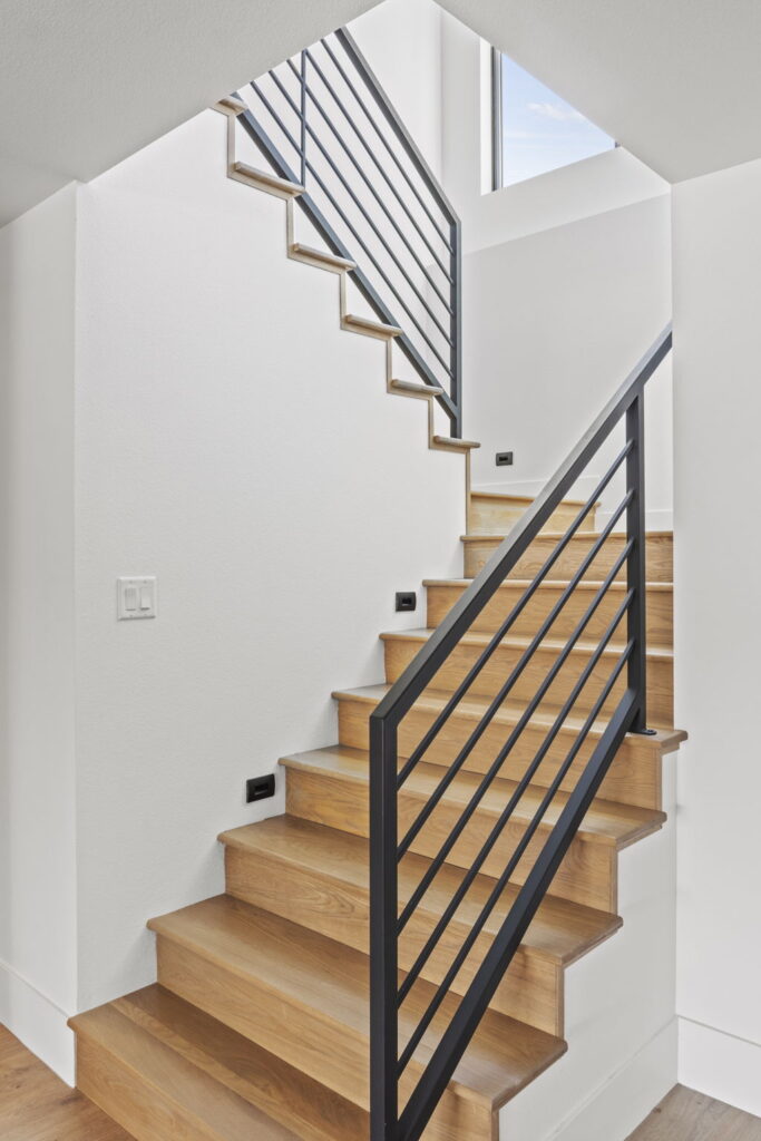 Classic white stairs